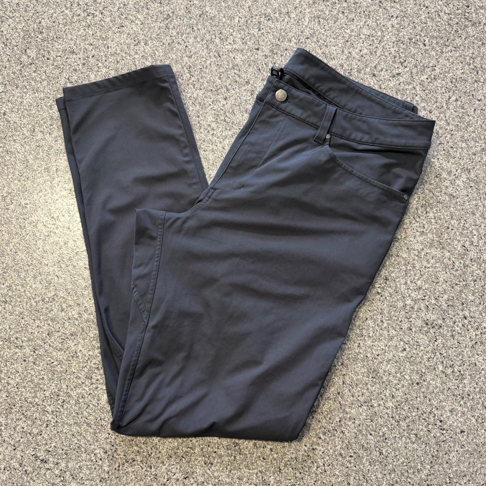 Lululemon Commission Pant Classic Mens 36 Charcoal Grey Warpstreme Stretch 3908